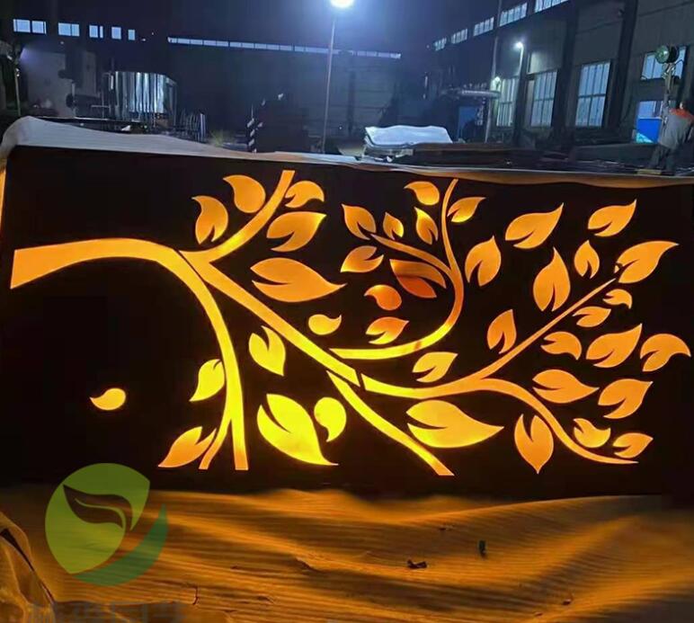 城关耐候钢板灯箱