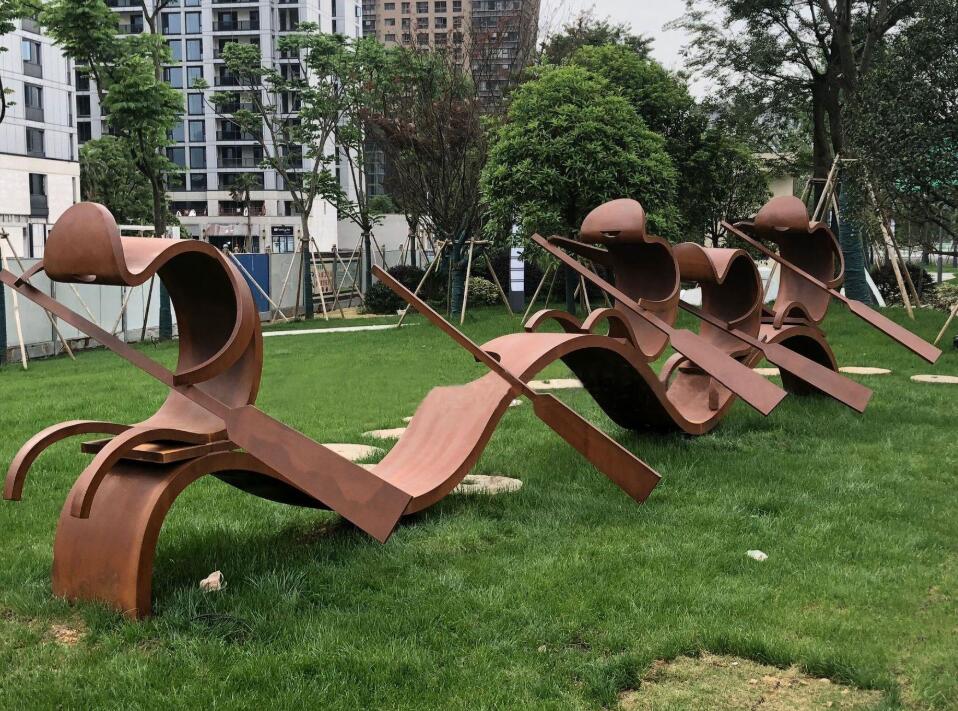 城关锈钢板造型