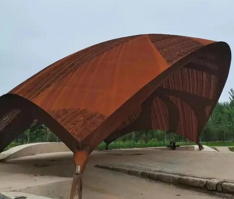 城关耐候钢幕墙案例